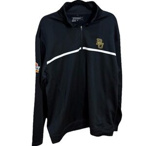 Baylor Nike 1/4 Zip Pullover Mens XL Tour Performance Green 2014 Tostitos Bowl